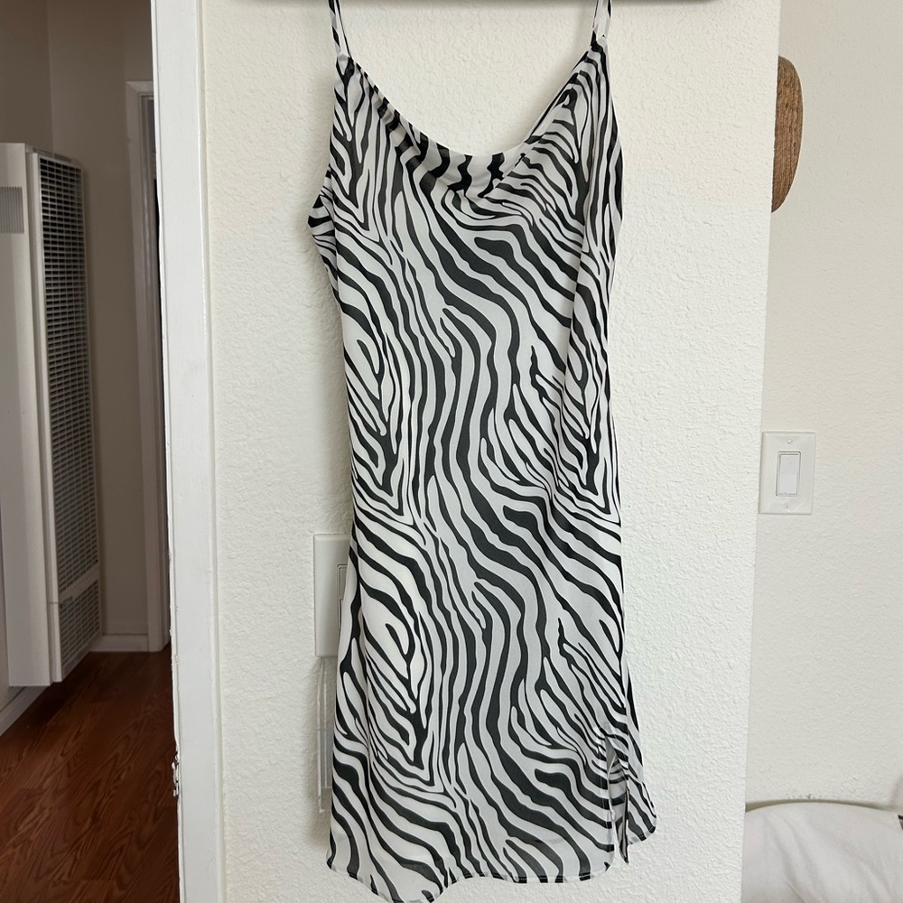 Cotton Candy la zebra mini dress